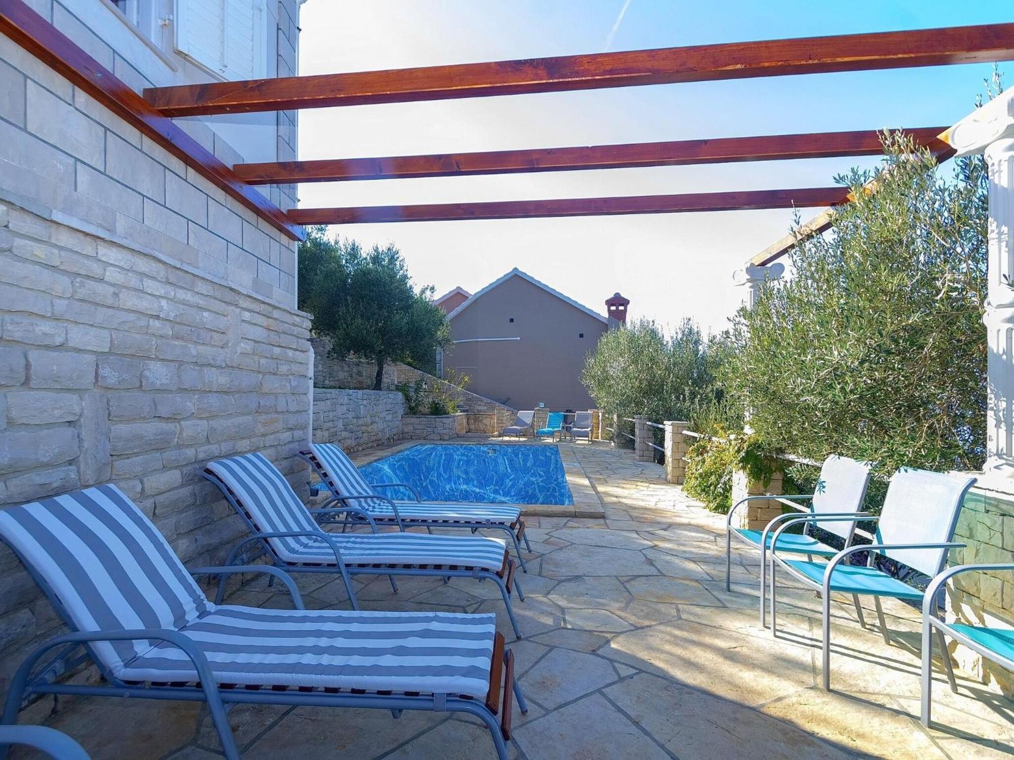 House Green Side Sunset- Four Bedroom House With Pool And Sea View Prigradica Esterno foto